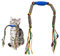 DiiWmme Catnip Toy Bite Rope,Interactive Cat Toy for Indoor Cats Kitten Natural Cat Chew Toy Kitten Teething Toys Cotton Rope Catnip Toys for Teeth Cleaning & Stress Release,55 CM (Blue)