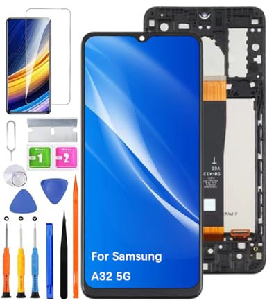 Pantalla LCD de repuesto original para Samsung Galaxy A32 5G, A326B, A326BR, A326U, A326U, A326W, A326K, pantalla LCD, táctil, digitalizador, kit de piezas de reparación (sin para A32 4G, negro con