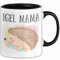 Igel Tasse Geschenk Igel Mama Geschenkidee Igel Besitzerin (Schwarz)