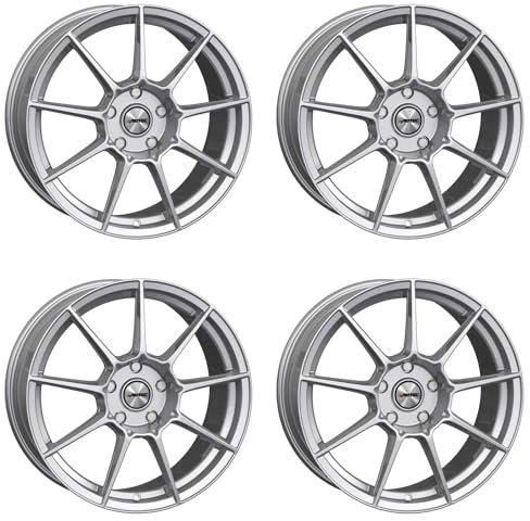 4x AUTEC Felgen Alufelgen CLUBRACING 7.5x17 ET38 4x100 Hyper Silber kompatibel mit Opel Tigra Karl Adam Corsa Astra Meriva