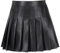 Valcatch Mädchen Plissee Lederrock Kinder Casual Glitzernd Glänzend Plissee Stretch Taille Skaterröcke Für 3-12 Jahre