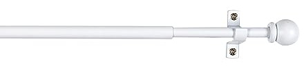 Weißer Kugel-Deko-Vorhanghalter 70–120 cm Cintacor – Storplanet