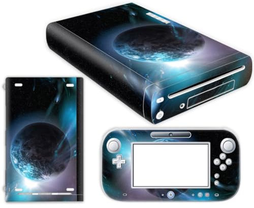 Wonhomke 1Set Vinyl Skin pour Nintendo Wii U Protective Cover Decal Wrapping Cover Game Console Decor Stickers Full Set Anti-Scratch (PS4-005)