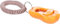Flamingo Clicker für Welpe Xer Ocker - 6,5x4x2,5cm - Mit einem Druckknopf und Flexible Schnur - Schieberegler auf der Rückseite, um 4 Verschiedene Höhen einzustellen