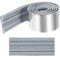 sourcing map 3D Wall Edging Self-Adhesive 90x3.4 Flexible Peel and Stick Molding Trim for Wall Mirror Door Wardrobe Gap Sealing Frame Lines, Silver Tone