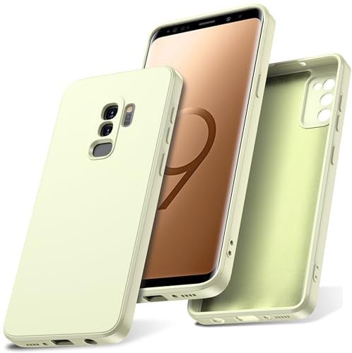 Watana for Samsung Galaxy S9 plus S9+ Case, Soft-Touch Silicone Phone Case, Shockproof, DustProof, Antiskid Full Body Armour Phone Cover with Microfiber Lining for samsung S9 plus S9+,White