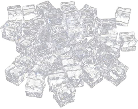 Unregelmäßige Acryl Eiswürfel, Transparent, Fotorequisiten | Acryl, 50 Stück-pack, Leicht, für Tischdekoration und Selbstgemacht Projekte, Hohe Simulation, Klarer Look