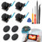 RongZy 4 Stück JoySticks für Nintendo Switch 3D Analoge Joystick für Nintendo Switch Lite/Switch OLED Stick Thumbstick für Joy-Con Controller Reparatur Kit Ersatz Displace