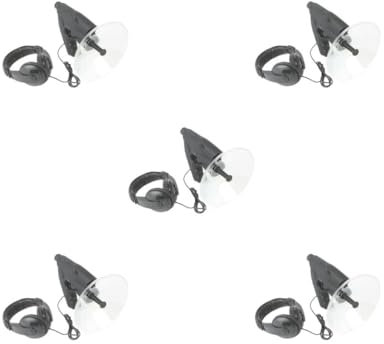 Lot de 5 microphones paraboliques précis et professionnels pour l'observation des oiseaux télescope ABS longue distance pour écouter les oiseaux comme indiqué