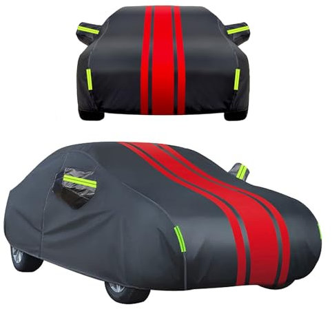 Autoabdeckung Wasserdicht für Alfa Romeo Brera,Spider 06-09 Autoschutzhülle Vollgarage Auto Abdeckplane Winter & Sommer Garage Staubdicht wetterfeste Autohülle Autoplane
