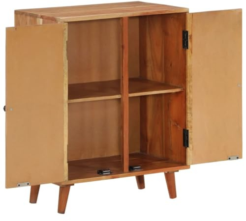 Genérico wenjingqi 351622 Anrichte aus massivem Akazienholz, 60 x 35 x 74 cm