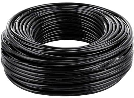 Tubo flessibile per irrigazione da giardino, tubo in PE 5/8 mm, distribuzione dell'acqua sistema di del prato e giardino agricolo 8mm（1/4in） 20m(65ft)