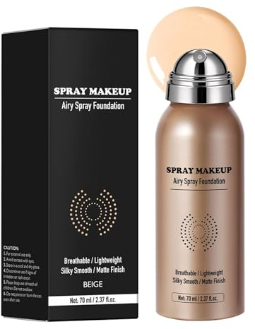 WJnflQN Airbrush Foundation Spray | 70ml Abdeckstift für das Gesicht mit Langzeithaltbarkeit,Flüssig-Make-up | für Festlichkeiten Reisen Hochzeiten Events Damen