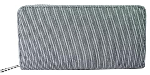Cham Cham Geldbörse für Damen aus Kunstleder in Blau, Geldbeutel mit Reißverschluss in 10 x 19 x 2,8 cm