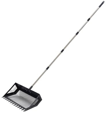 Pelle en métal à Trou Fin Extra Large de 38cm, avec poignée Ergonomique réglable, pour Les fermes et Les ranchs, Hautes, bagarres dans Les pâturages