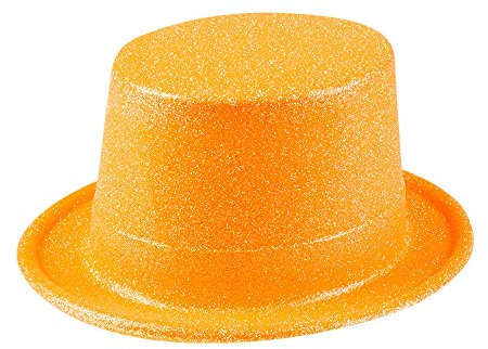 Boland 04259 Hut Glitter, unisex-adult, Orange, One Size
