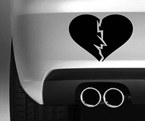 South Coast Stickers Broken Heart Sticker Funny Bumper Sticker CAR Van 4X4 Window PAINTWORK Decal Euro Left Hand Drive