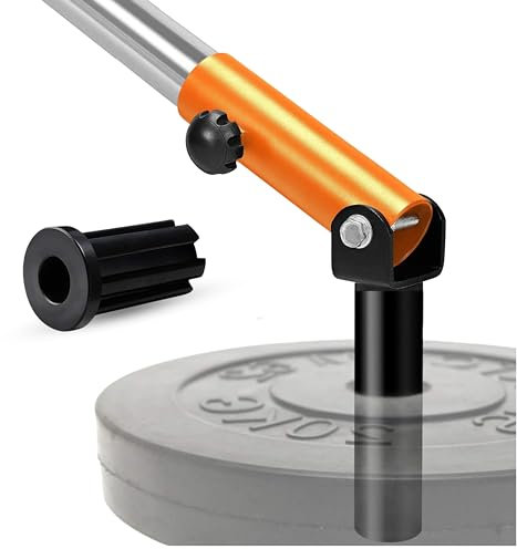 Yes4All AQ16 Orange T-Bar Row Insert Fit 5cm Olympic Bars, Full 360° Swivel Großartig für Rücken, Muskeln, Arm, Ganzkörper & Unterstützung Deadlifts, Squats für Home Gym