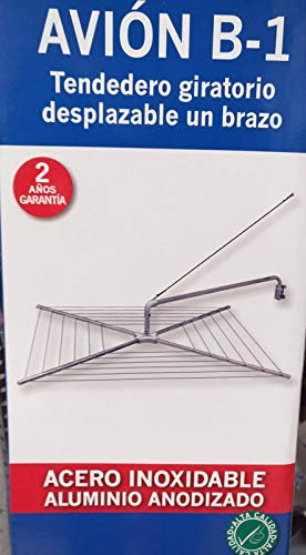 Cuncial Tendedero Giratorio o Avion de Brazo desplazable con Bloqueo