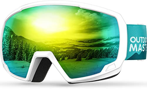 OutdoorMaster Kids Ski Goggles, Snowboard Goggles - Jugend Schneebrillen - Luxuriant Hill
