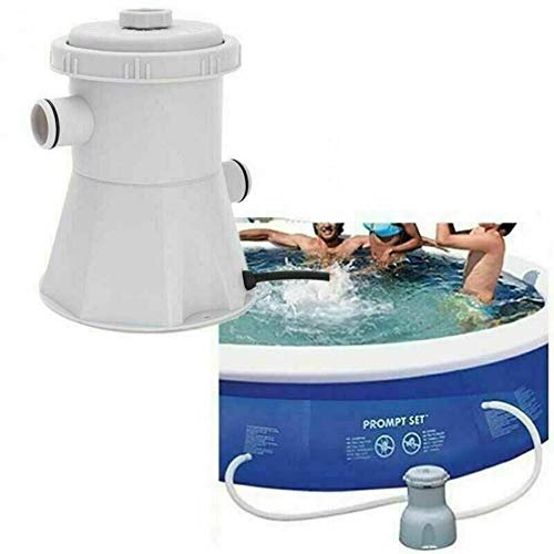 YONII Pompa di filtraggio per Piscina, Pompa di filtraggio elettrica Piscine Pompa di filtraggio per circolazione Acqua Pulita Pompa per laghetti Sporca per Piscina Filtro Gonfiabile