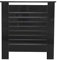 Kingwudo® Wooden High Gloss Radiator Cover Modern Decorative Cabinet S/M/L/XL Black (Black, S—78X19X82CM)