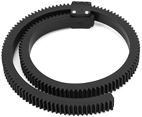 Akozon 92mm Gear Belt Gürtel Ring, Lens Follow Focus Ring Zoom Gear Ring Objektiv Zahnkranz Flexibler Zahnriemenring Einstellbarer Follow Focus Len Gear Ring Gürtel für DSLR Kamera Camcorder