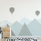 Wandsticker Kinder Deko Babyzimmer Wandsticker Kinder Wandsticker skandinavische Berge Skandinavische H120 x L 160 cm
