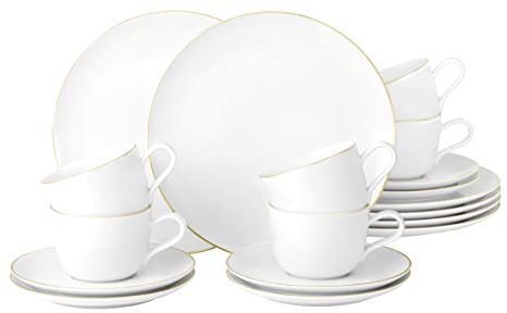 Seltmann Weiden 4052212122366 Kaffeeservice 18-teilig, Porzellan