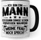Tasse Ehemann, Ich bin ein Mann Ich kann Dinge schon vergessen während meine Frau noch spricht Geschenk Kaffee-Becher Geschenkidee Ehemänner Kaffeetasse mit Spruch lustig Teetasse (Weiß/Schwarz)