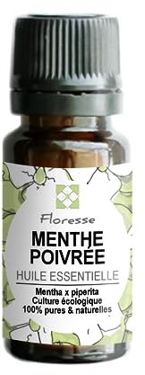 FLORESSE®- Huile Essentielle 30ml - 10ml - 100% Pure, Naturelle (10 ML, MENTHE POIVREE)
