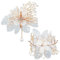 WEBEEDY Blumen Handgelenk Anstecknadel Boutonniere-Set Künstliche Blume Handgelenk-Anstecknadel, Armbänder Künstliche Hochzeit Zubehör für Bräutigam Braut