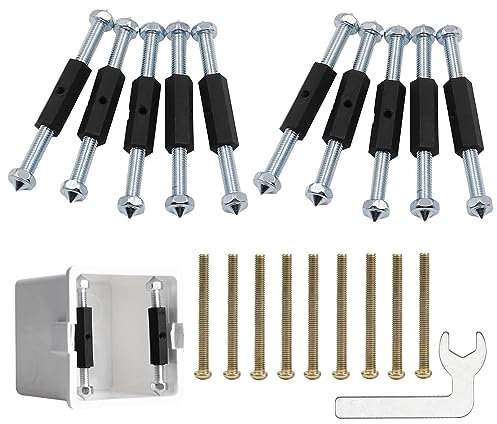dispositif de réparation de Cassette,Kit de Réparation de Boîte Électrique,10 Ensembles de 118 Type de Réparation Boîte Électrique, Accessoires électriques Outils pour Type interrupteur prise jonction