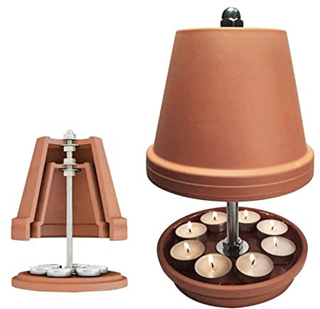 Chauffe Bougie, Four À Bougie Chauffe Plat À Double Paroi pour Le Chauffage, Grand Chauffe Plat en Céramique, Four À Bougie, Kit de Chauffage de Bougie pour Salon, Chambre À Coucher, Bureau