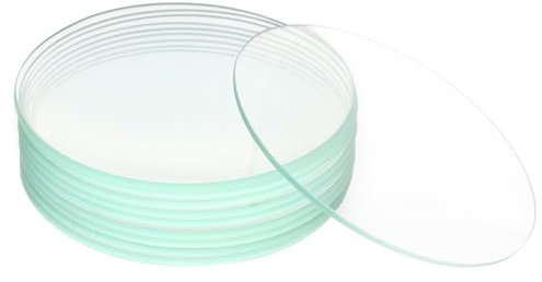 FunChem Watch Glasses Beaker Cover, 70mm O.D. for Laboratory Precise Weighing & Evaporation, 10Pcs