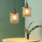 ZMH Pendelleuchte Esstisch Hängelampe Schlafzimmer: 2er Hängeleuchte 1 Flammig Glas Höhenverstellbar Esstischlampe Vintage Gold E14 Pendellampe für Küche Wohnzimmer Esszimmer (ohne Leuchtmittel)