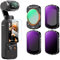 K&F Concept OSMO Pocket 3 Filtersets,4er Pack Magnetischer CPL,ND16,ND64,ND256 Filter kompatibel mit DJI OSMO Pocket 3 (Aluminiumrahmen)