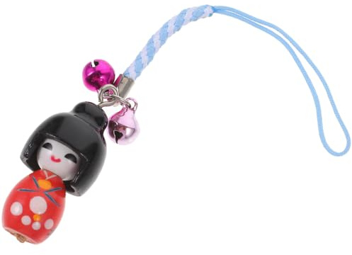 Hemobllo Titel Japanischer Kimono Puppen Süßer Pendant Schlüsselanhänger Für Taschen Handys Dekoration Japanischer Stil Geschenkidee Für Kultur-liebhaber