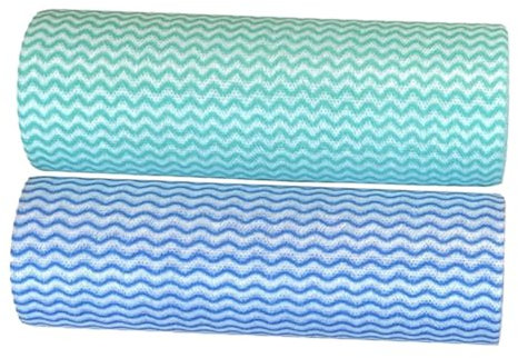 Cabilock Paños para Lavar Platos De Cocina 2 Rollos De Trapos Desechables para Platos Toallas De Limpieza Absorbentes para Uso En Húmedo Y Seco para Juegos De Cocina