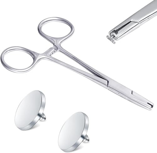NIUSIMAN 316L Chirurgischer Edelstahl Piercing Zange Kit Piercing Klemmen Zange für Nase Ringe Septum Piercing Lippe Nabel Zunge Bauch Ringe Augenbraue Piercing Ohr Piercing Schmuck Tools