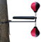 EXCLURA Wing Chun Holzpuppe Boxtrainingspuppe für Baum/Harter Gegenstand, Wing Chun Dummies für Taekwondo/Karate/Tai-Chi, Boxreaktionstraining mit Federball(Color:Double Ball)