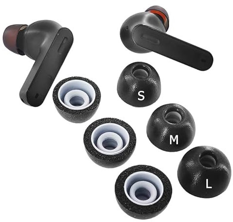 TENNMAK 2 Layers Memory Foam Eartips Replacement for JBL Tune 230NC TWS Earbuds Earpad * Upgrade
