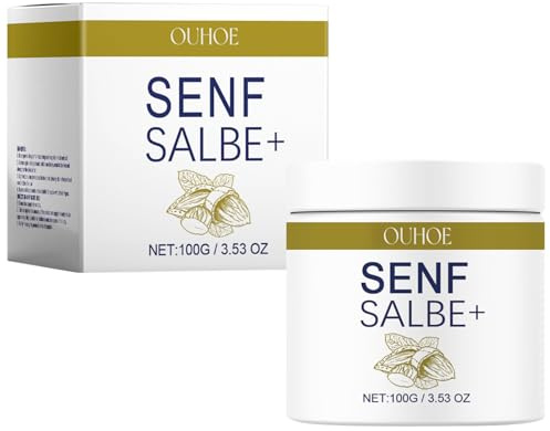 Senfsalbe Plus,Senfsalbe Gegen Cellulite,Aktiv Senfsalbe Plus, | Senfsalbe Intensive Feuchtigkeitspflege,Massage Straffende Haut,Senfsalbe für Oberschenkel Oberarme Bauch Gesäß