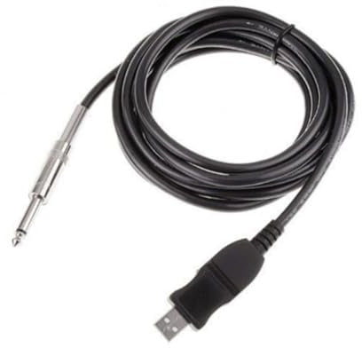 VICASKY 3m Usb Guitar Cable for Bass Guitars Adapter for Pc Recording and Use for Home Studio Setup
