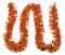 20m Weihnachtsgirlande Lametta-Girlande, Glänzend Metallic Tinsel Girlande Weihnachtsbaum Girlande Weihnachtsdeko Hängedeko für Halloween Silvester Party Karneval Fasching Deko Geburtstagsdeko, Orange