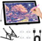 Aischens A3 Diamant Malerei Leuchttisch mit Stand, 3 Level dimmbare Lichtplatte dünne LED-Pad für Zeichnung Tracking Skizzieren mit Clips