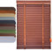 Custom Wooden Venetian Blinds for Windows Easy Fit Curtains - 50mm Slats Horizontal Window Blinds Privacy Darkening Shades Blind with Strings for Bedroom Living Room Bathroom