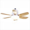 PAPUQ Ventilador de techo con luz, silencioso DC, mando a distancia, BLANCO, Ø 46cm, tono de luz ajustable y regulable. E27.