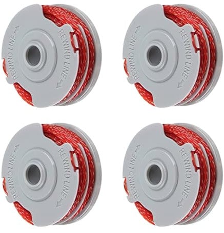 QKEINV 4PCS Strimmer Spool Compatible with Flymo, Strimmer Spool Line, 1.5mm Standard Double Autofeed Nylon Spools for Flymo, Replace of FLY021, Compatible with Flymo Power/Mini/Trim Grass Trimmer