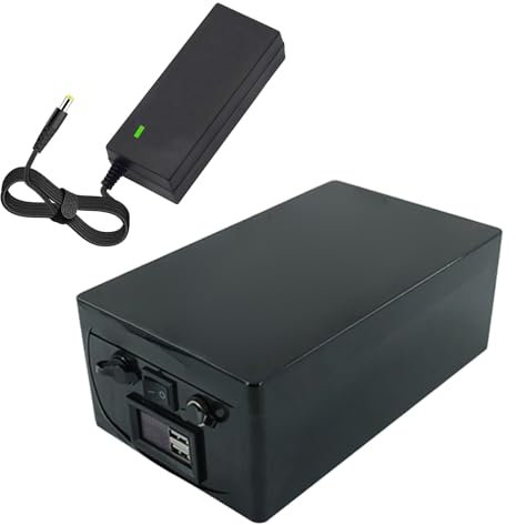 SSCYHT Lithium Ion Battery 12V 10Ah Rechargeable Battery 12V 20Ah 15Ah 30Ah Lithium Battery Pack with Charger and Display for Below 400W Motors,12V15Ah 160mm